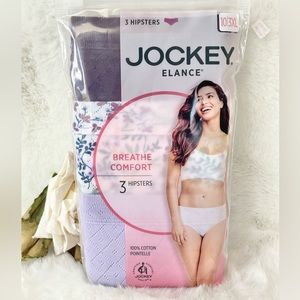 New with tags JOCKEY ELANCE BREATHE COMFORT HIPSTER UNDERWEAR 3 PK PURPLE SZ 3XL